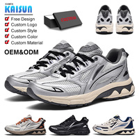 Chaussures de course rétro pour hommes KS, légères, antidérapantes, respirantes, en mesh, baskets chunky style papa, été automne, multicolores