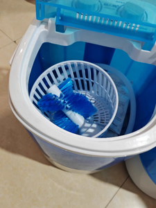 Lave-linge semi-automatique compact J 6L à chargement par le haut, portable pour dortoir, avec panier d'essorage, mini-lave-linge pour chaussures - Product Image 5