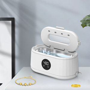 Appareil de nettoyage multifonctionnel entièrement automatique, nettoyeur ultrasonique numérique, réservoir en acier inoxydable, minuterie 480S pour lunettes et bijoux - Product Image 3