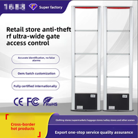 Système d'alarme antivol haute sensibilité pour vêtements, double système RF 8,2 MHz, détecteur de passerelle de paiement, capteur EAS, antenne ABS, étiquette rigide en acier