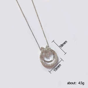 Collana con Ciondolo a Fiocco per Donne, Accessorio Elegante per Uso Quotidiano - Product Image 5