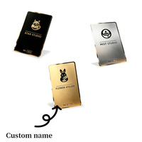 Tarjeta de Membresía Metálica Personalizada con Logotipo Grabado, Tarjeta VIP Corporativa Multicromada para Aplicaciones de Identidad de Marca Empresarial