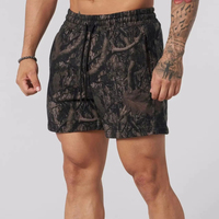 Shorts en jean personnalisés OEM Streetwear, denim épais délavé à l'acide avec impression sérigraphiée pour hommes