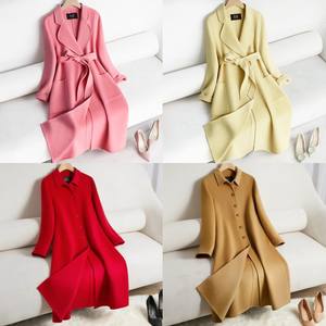 Elegante Cappotto Lungo Retrò da Donna con Cintura, Giacca Invernale in Lana, Taglie Forti - Product Image 4