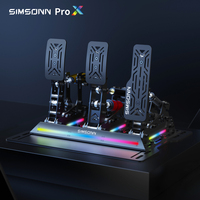 SIMSONN-Pedales de simulador de carreras de última generación con retroalimentación de fuerza ajustable para la experiencia de conducción en realidad virtual definitiva, modelo SIMSONN, de última generación