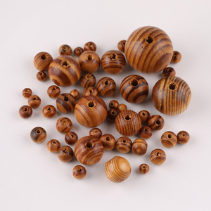 Vente en gros de <span class=keywords><strong>perles</strong></span> en bois de pin de 8 à 30mm Bracelet à bricoler soi-même Accessoires de bijoux <span class=keywords><strong>Perles</strong></span> en bois - Product Image 5