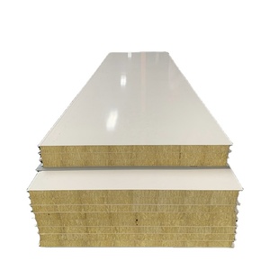Panneaux sandwich métalliques <span class=keywords><strong>de</strong></span> haute qualité 50/75/100/150 mm, panneaux muraux sandwich en <span class=keywords><strong>laine</strong></span> <span class=keywords><strong>de</strong></span> roche et <span class=keywords><strong>laine</strong></span> <span class=keywords><strong>de</strong></span> <span class=keywords><strong>verre</strong></span> ignifuges <span class=keywords><strong>de</strong></span> qualité A1 - Product Image 1