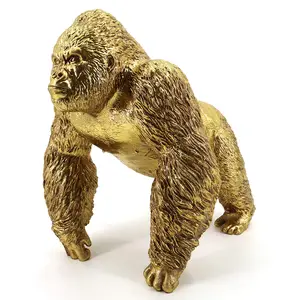 Big size powerful gorilla statue life size gorilla for home decoration