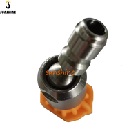 Embouts de buse de lavage haute pression avec fonction de rotation à 360 degrés connecteur 1/4 pouces à dégagement rapide 0 15 25 40 degrés Jet d'eau