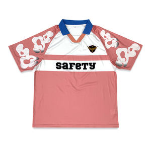 Fashion Custom <b>Pink</b> <b>Football</b> Jersey Sublimation Pattern Street Classic Retro <b>Football</b> Shirt - Product Image 2