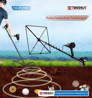 Detektor Logam Induksi Pulsa Terbaik TX-PI200 Tianxun Detektor Logam Emas Profesional Kedalaman 3 Meter Pencari Emas Jarak Jauh