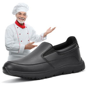 JIANKUN limité librement remplaçables chaussures <span class=keywords><strong>de</strong></span> cuisine unisexe antidérapant étanche cuisine Chef <span class=keywords><strong>sécurité</strong></span> travail chaussures noir Chef chaussures - Product Image 1