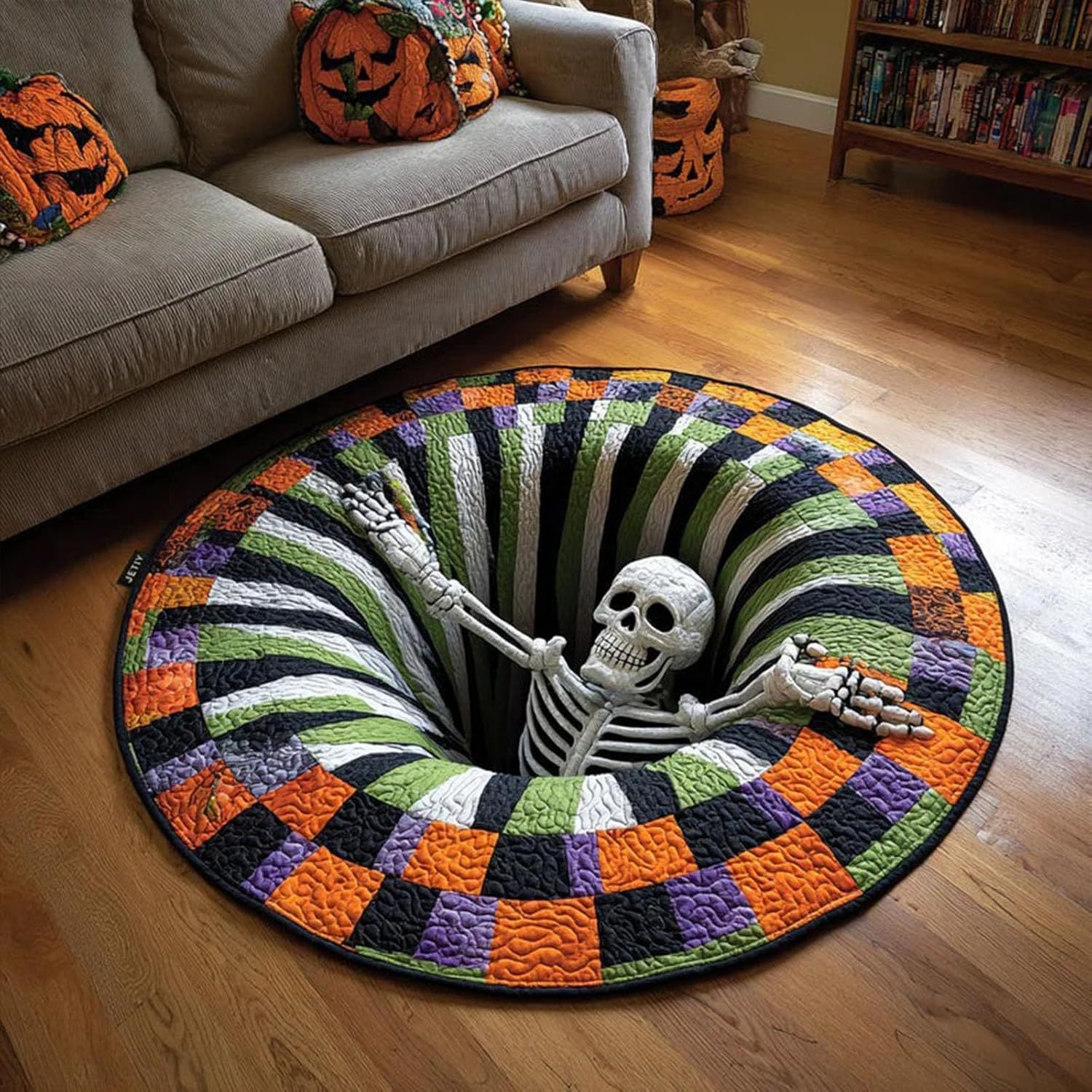 Black and white skeleton style