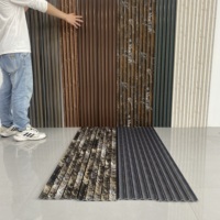 Fabrication en usine de panneaux de charbon de bois PS épais de haute qualité panneau de persiennes de charbon de bois PS échantillon gratuit panneau mural intérieur