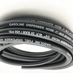 Smooth Surface Gas Station Use Fuel Hose 3/4 19ミリメートルFlexible Gasoline Oil Fuel Hose Pipe