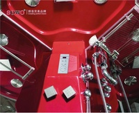 Ensemble complet moderne et intelligent de contrôleur de cabine de douche pour lumière de couleur et haut-parleur et pommeau de douche