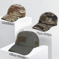 Casquette de baseball tactique multifonctionnelle pour activités de plein air avec support pour lunettes de soleil, patch décoratif DIY en tissu souple et maille