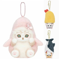 5 Stili 10CM Mofusand Cos Animal Shark Cat Sakura Cat Morbide Mini Figure Peluche Anime Giocattoli Ciondolo Portachiavi