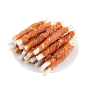 Snack <span class=keywords><strong>per</strong></span> <span class=keywords><strong>Cani</strong></span> a Base di Carne: Bastoncini di Pollo Essiccato e Pelle Bovina, Masticabili <span class=keywords><strong>per</strong></span> la Salute Dentale degli Animali Domestici - Product Image 4