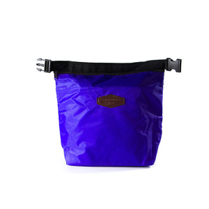 Hot Sale Big Purple Folding Tool Dust Polyester Barrel Shaped Travel Cosmetic Bag Men - Product Image 1