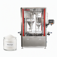 Système de remplissage de sucre blanc entièrement automatique avancé, doseur à vis sans fin hygiénique, ligne d'embouteillage haute efficacité