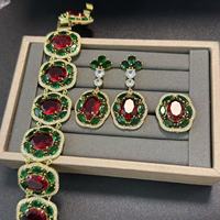 TIANSHE Ensemble Collier et Boucles d'Oreilles Élégants et Agiles, Design Goutte d'Eau avec Pendentifs, Accessoires Romantiques pour Mariage et Dîner