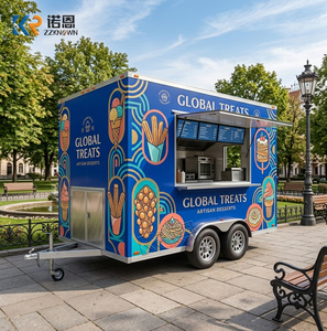 Camioncino Gelato Americano Standard Completamente Attrezzato, Rimorchio per Dessert Certificato CE, Caffetteria Mobile - Product Image 1