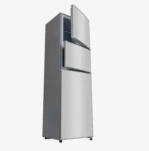 Refrigerador de tres puertas para bebidas frías, diseño de escarcha Manual, oferta, fábrica, 108L
