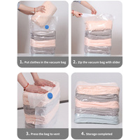 Sac de compression sous vide moderne de luxe écologique 80 microns anti-transfert de liquide, housse anti-poussière pour vêtements et literie de salon