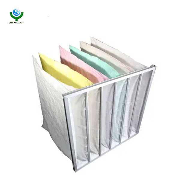 Fume Hood Bag Filters F7 F8 F9 Pocket Air Filter for HVAC/AHU System