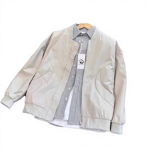 Chaqueta Universitaria Unisex para Hombre y Mujer, Chaqueta Cortavientos con Cuello de Béisbol, Cierre de un Solo Botón, Logotipo Personalizado, para Primavera - Product Image 3