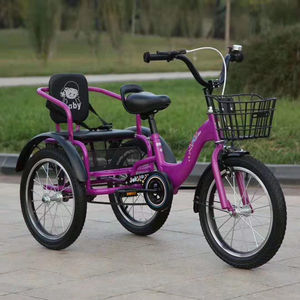 Nuevo diseño Venta caliente 16 pulgadas 18 pulgadas Triciclos para niños <span class=keywords><strong>3</strong></span> ruedas bicicleta para niños con doble asiento - Product Image 5