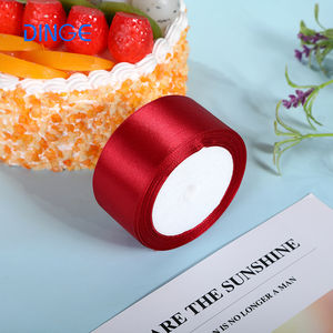 Üretici toptan özel logo baskılı renkli hediye saten kurdele rulo kadife grogren şerit hediye kutusu ambalaj için - Product Image 5