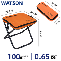 Tabouret pliable de qualité supérieure avec pochette intégrée pour le camping, la pêche et les voyages – Siège portable en tissu Oxford