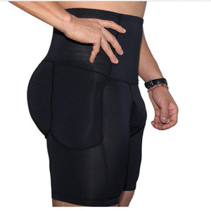 กางเกงกระชับสัดส่วนเอวสูงสำหรับผู้ชาย สีดำ มีแผ่นเสริมสะโพก ยกกระชับสะโพก ควบคุมหน้าท้อง ช่วยกระชับรูปร่าง - Product Image 4