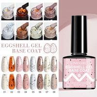 2026 Gel effet œuf de caille 2-en-1 sans résidu ni durcissement, Base et Top Coat en résine, 8 couleurs haute saturation, points uniformément distribués pour ongles