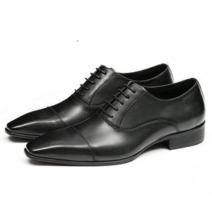 ASTON M.JAZZ 2025 Luxury Customized Leather Lace-up Anti-Slip Breathable Lightweight Men's Three-<b>point</b> Business Formal English - Product Image 3