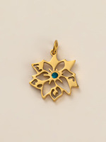 Vintage-Chic Zierlicher Geometrischer Hautfreundlicher Bunter Zirkon Nickelfrei Muttertag Ungiftiger Retro Edelstahl-Anhänger