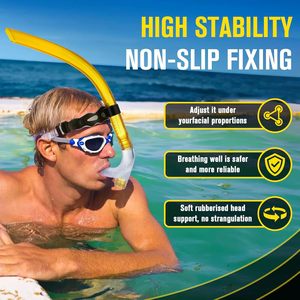 Embout buccal en silicone pour tuba de natation, avec valve de vidange unidirectionnelle, pour adultes et adolescents - Product Image 4