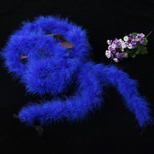 Boa de plumes de dinde blanc blanchi-2M <span class=keywords><strong>pour</strong></span> décor de voile de mariée - Product Image 2