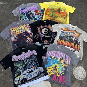 T-shirts amples à manches courtes pour hommes, en coton épais 100% de qualité supérieure, style urbain, tendance - Product Image 1