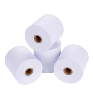 Rouleaux Jumbo de Papier Thermique Gratuits 80M 57x50mm 70g Blanc avec Mandrin Plastique OEM Imprimé, 1 à 500 Feuilles, pour Caisse Enregistreuse TPV - Product Image 2