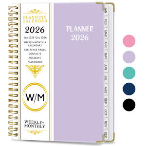 A5 spiraalplanner notitieboekje 2026, promotioneel Engels dagboek, dagplanner, kalender, feestplanner notitieboekje - Product Image 3