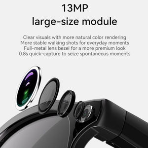 Lentes Inteligentes WAI3 Pro con Traducción por IA, Dispositivo Inteligente con Conexión WIFI y Bluetooth para Llamadas, Música, Grabación de Video HD Fluida, Lentes Inteligentes con Cámara - Product Image 3