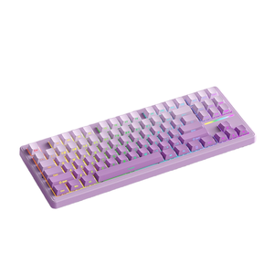 Xinmeng S87Pro 맞춤형 기계식 키보드 화이트 저 지연 핫 스왑 가능 ARGB 3 모드 게임 및 사무실 DIY - Product Image 1