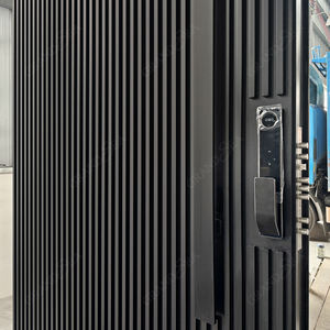 ประตูบานใหญ่อลูมิเนียมจากสหราชอาณาจักร ประตูนิรภัยป้องกันการโจรกรรม ประตูบานพับแบบหมุน ประตูบ้านทันสมัยสำหรับบ้านพักอาศัยหรือวิลล่า พร้อมระบบล็อคอัจฉริยะ - Product Image 4