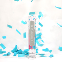 Lanceur de confettis pour révélation du sexe du bébé |   Confettis biodégradables roses et bleus pour décorations de révélation du sexe