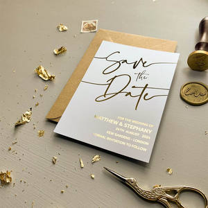 Invitation de <span class=keywords><strong>mariage</strong></span> islamique simple Save the Date minimaliste unique moderne - Product Image 2