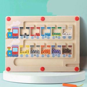 Juego de Madera Magnético para el Desarrollo Cerebral de Niños Pequeños, Aprendizaje Temprano de Números y Colores, Laberinto para Edades de 4 a 9 Años, con Habilidades Motoras Finas - Product Image 5