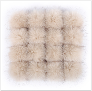 ลูกบอลขนจิ้งจอกเทียมขนาด5ซม. 8ซม. 10ซม. สำหรับรองเท้าแตะ - Product Image 5